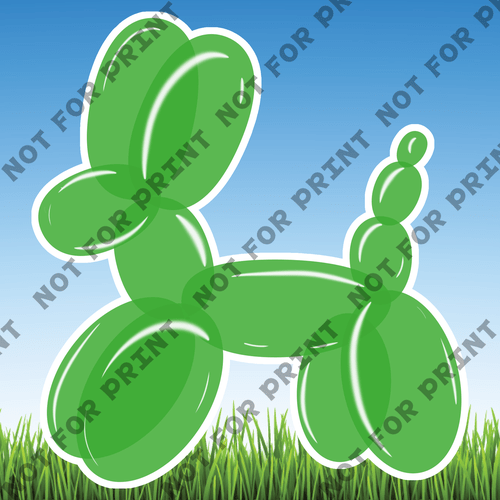 ACME Yard Cards Balloons Animals #004