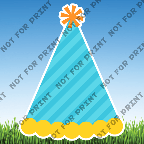 ACME Yard Cards Bright Pastels Birthday Theme #042