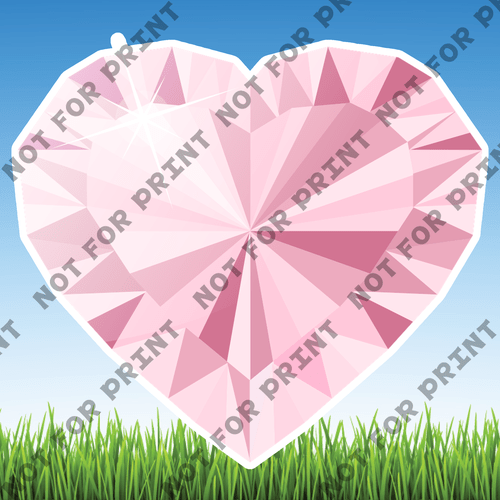 ACME Yard Cards Diamond Hearts #015