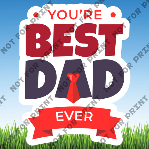 ACME Yard Cards Father's Day Word Flair #000