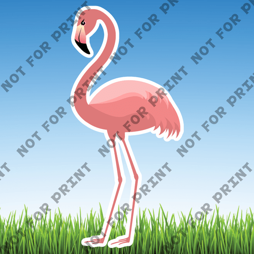 ACME Yard Cards Flamingos #004