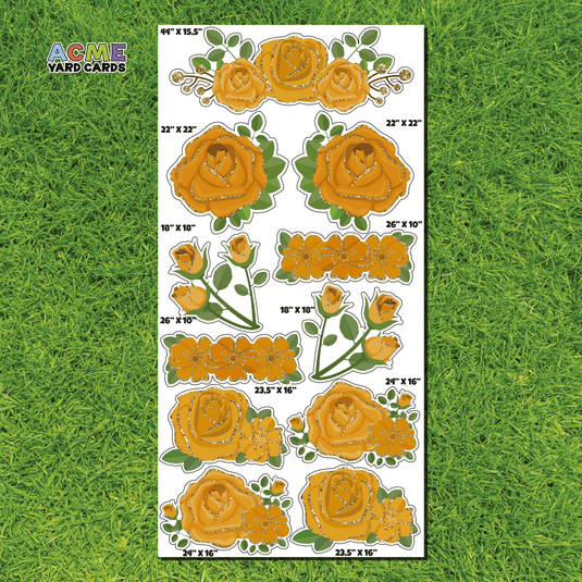 ACME Yard Cards Full Sheet - Flair – Flowers in Orange