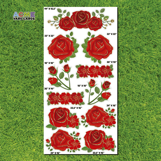 ACME Yard Cards Full Sheet - Flair – Flowers in Red