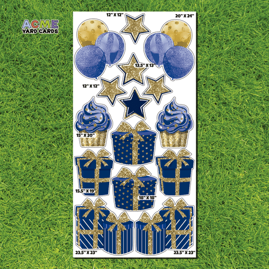ACME Yard Cards Full Sheet - Flair – Gift Boxes in Navy Blue