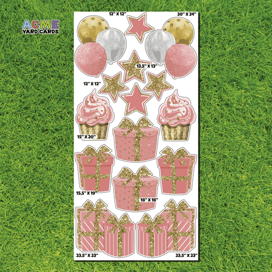 ACME Yard Cards Full Sheet - Flair – Gift Boxes in Peaches and Cream