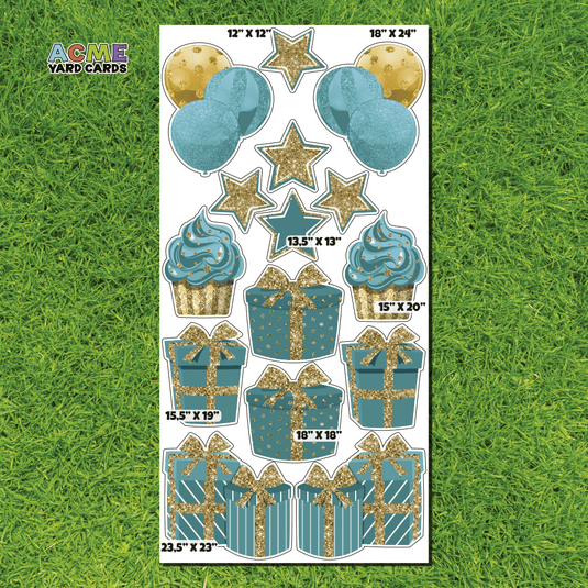 ACME Yard Cards Full Sheet - Flair – Gift Boxes in Teal