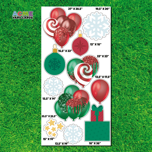 ACME Yard Cards Full Sheet - Theme - Christmas Flair