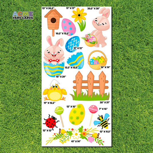 ACME Yard Cards Full Sheet - Theme – Cute Easter