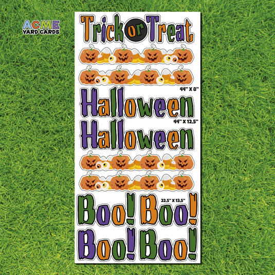 ACME Yard Cards Full Sheet - Theme – Halloween IX