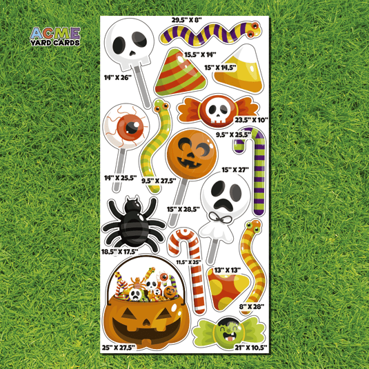 ACME Yard Cards Full Sheet - Theme – Halloween Sweet Treats