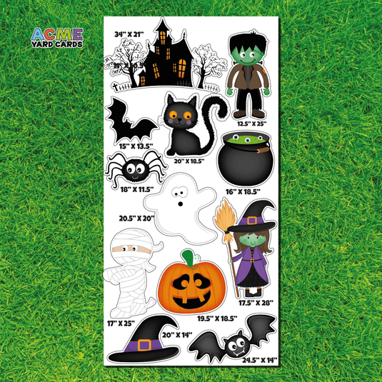 ACME Yard Cards Full Sheet - Theme - Halloween VII
