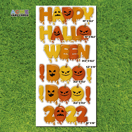 ACME Yard Cards Full Sheet - Theme – Happy Halloween