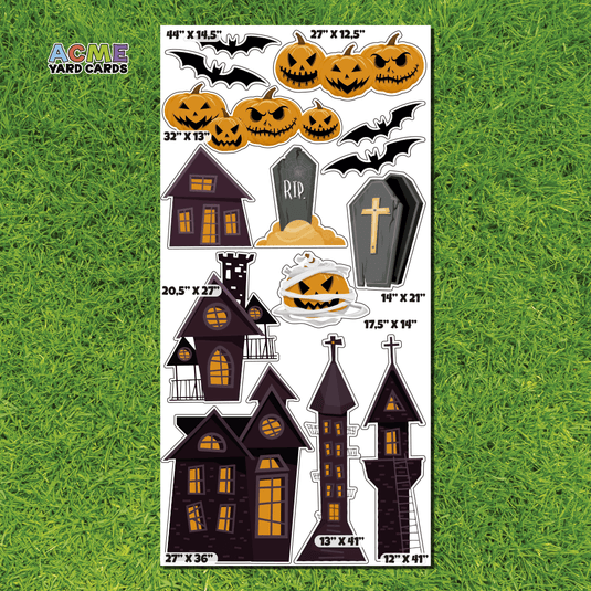 ACME Yard Cards Full Sheet - Theme – Spooky House