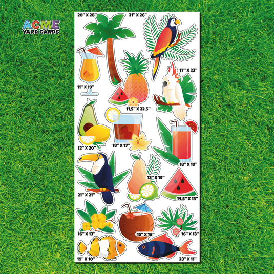 ACME Yard Cards Full Sheet - Theme – Summer