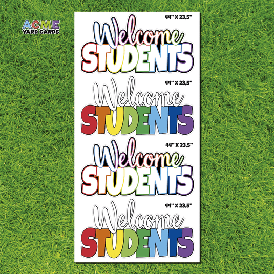 ACME Yard Cards Full Sheet - Theme – Welcome Students II