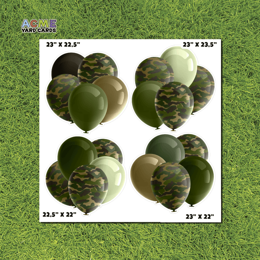 ACME Yard Cards Half Sheet - Balloons – Army Balloon Bundles