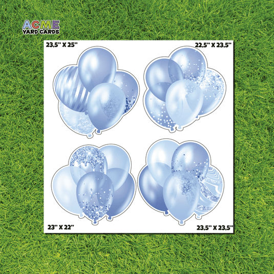 ACME Yard Cards Half Sheet - Balloons - Bundles Baby Its a Boy II
