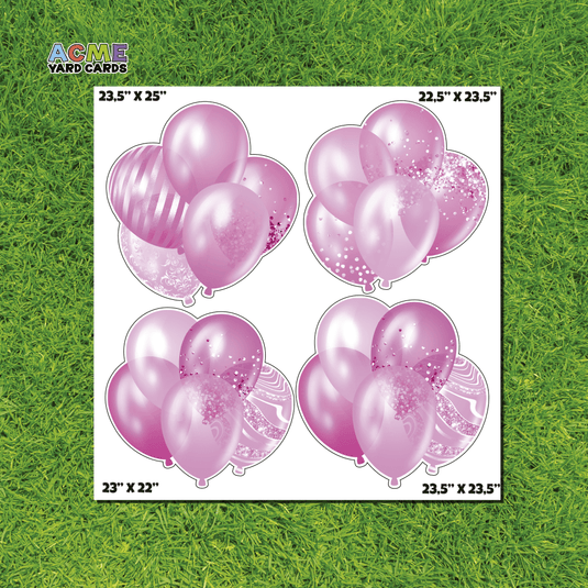 ACME Yard Cards Half Sheet - Balloons - Bundles Baby Its a Girl II