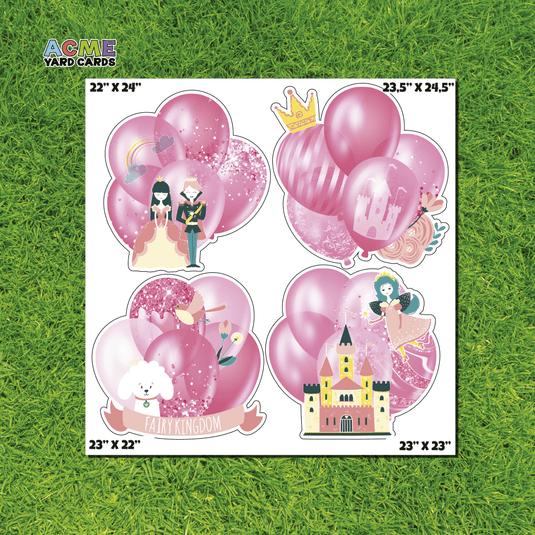 ACME Yard Cards Half Sheet - Balloons - Bundles Princess