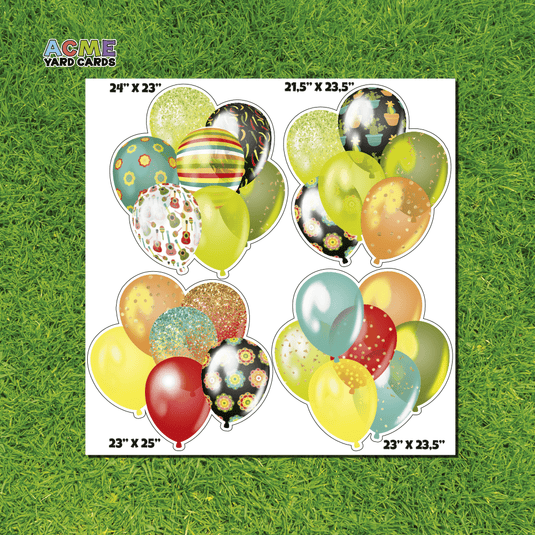ACME Yard Cards Half Sheet - Balloons - Fiesta Balloons Bundles