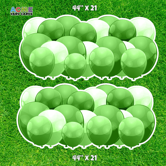 ACME Yard Cards Half Sheet - Balloons - Panels - Green
