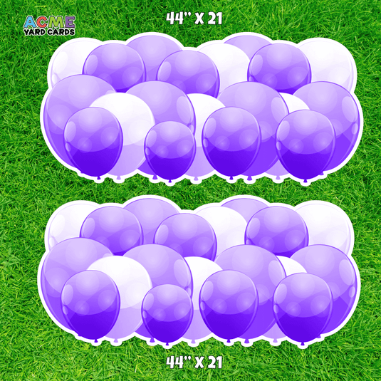 ACME Yard Cards Half Sheet - Balloons - Panels - Purple
