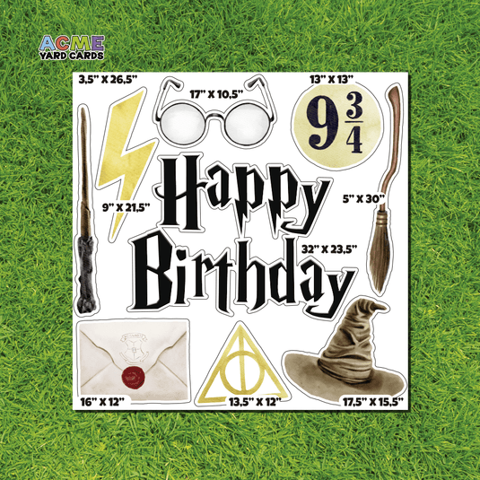 ACME Yard Cards Half Sheet - Birthday – Happy Birthday Wizard!