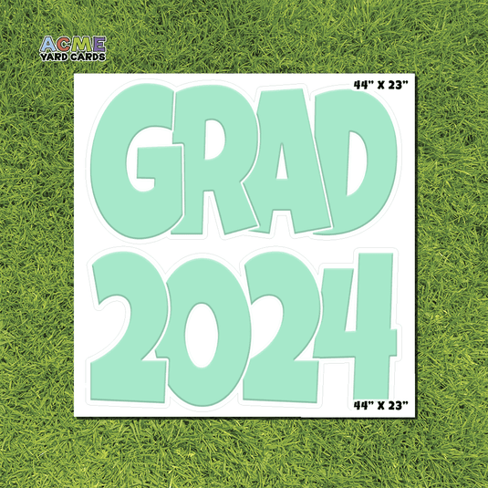 ACME Yard Cards Half Sheet - Graduation – Grad 2024 Mint Green