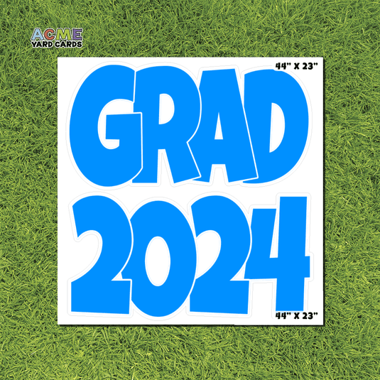 ACME Yard Cards Half Sheet - Graduation – Grad 2024 Sky Blue