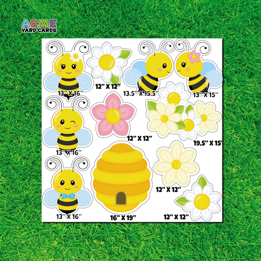 ACME Yard Cards Half Sheet - Theme - Busy Bee II