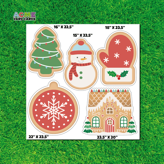 ACME Yard Cards Half Sheet - Theme - Christmas Cookies I