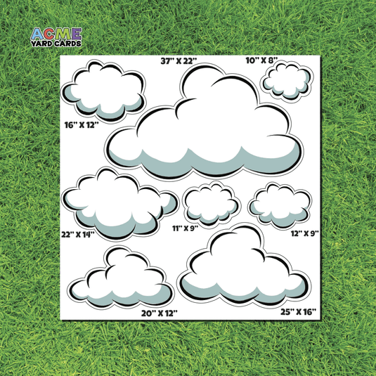 ACME Yard Cards Half Sheet - Theme - Clouds II