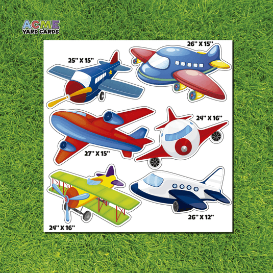 ACME Yard Cards Half Sheet - Theme - Cute Airplane