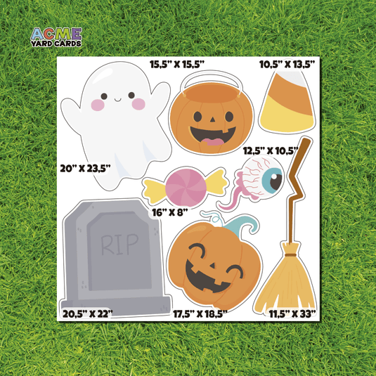 ACME Yard Cards Half Sheet - Theme – Cute Halloween