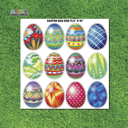 ACME Yard Cards Half Sheet - Theme - Easter Eggs II