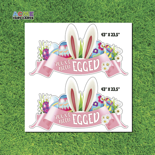 ACME Yard Cards Half Sheet - Theme - Easter You've Been Egged Banner