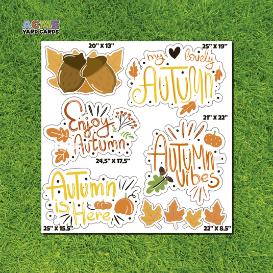 ACME Yard Cards Half Sheet - Theme – Enjoy Autumn