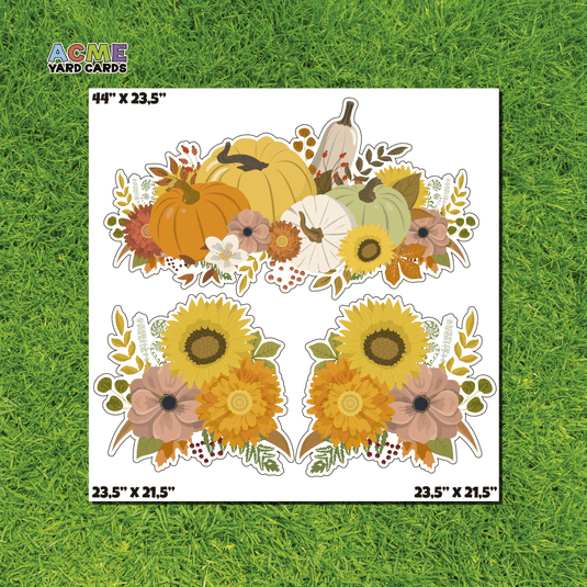 ACME Yard Cards Half Sheet - Theme – Fall Florals