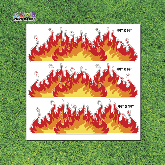 ACME Yard Cards Half Sheet - Theme - Flames