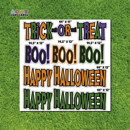 ACME Yard Cards Half Sheet - Theme – Halloween Hide a Stand II