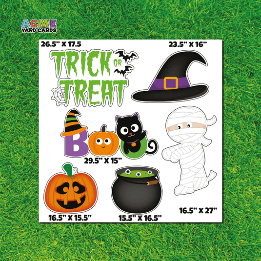 ACME Yard Cards Half Sheet - Theme - Halloween Trick or Treat