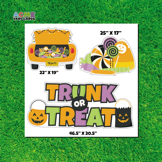 ACME Yard Cards Half Sheet - Theme - Halloween Trunk or Treat