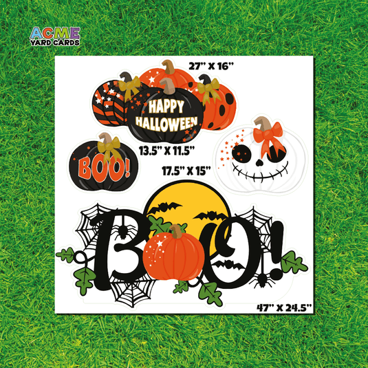 ACME Yard Cards Half Sheet - Theme - Halloween You've Been Boo'd I