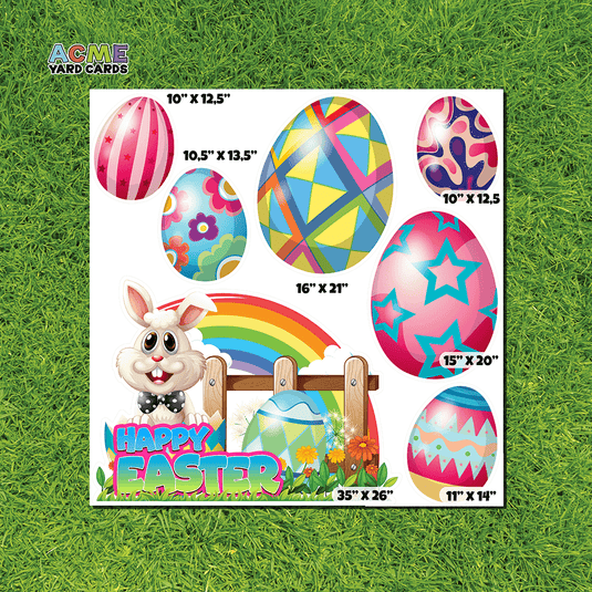 ACME Yard Cards Half Sheet - Theme – Happy Easter