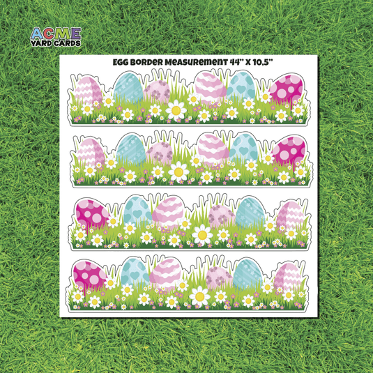 ACME Yard Cards Half Sheet - Theme - Happy Easter Borders