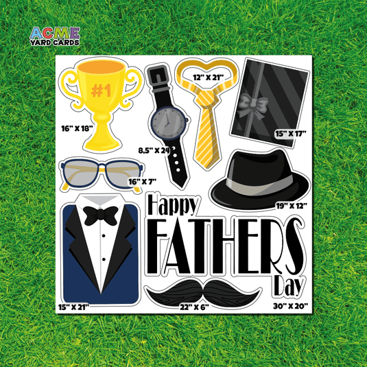 ACME Yard Cards Half Sheet - Theme - Happy Father's Day