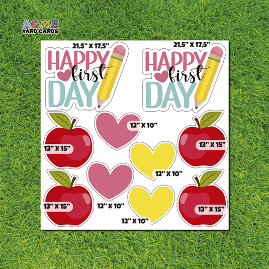 ACME Yard Cards Half Sheet - Theme – Happy First Day