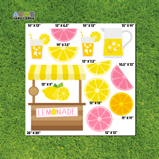 ACME Yard Cards Half Sheet - Theme - Lemonade Stand