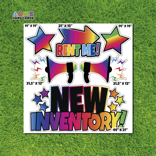 ACME Yard Cards Half Sheet - Theme – New Inventory! in Rainbow