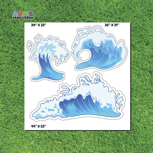 ACME Yard Cards Half Sheet - Theme - Ocean Waves I